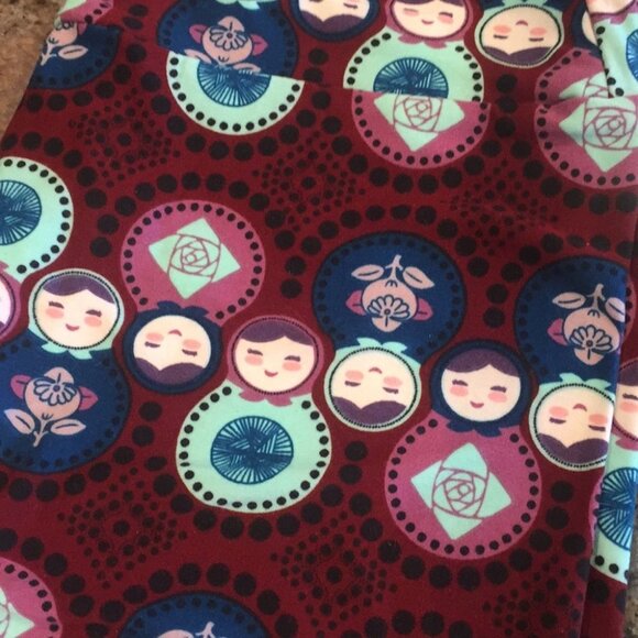 OS NWOT LuLaRoe Leggings D05 804 - Picture 2 of 3